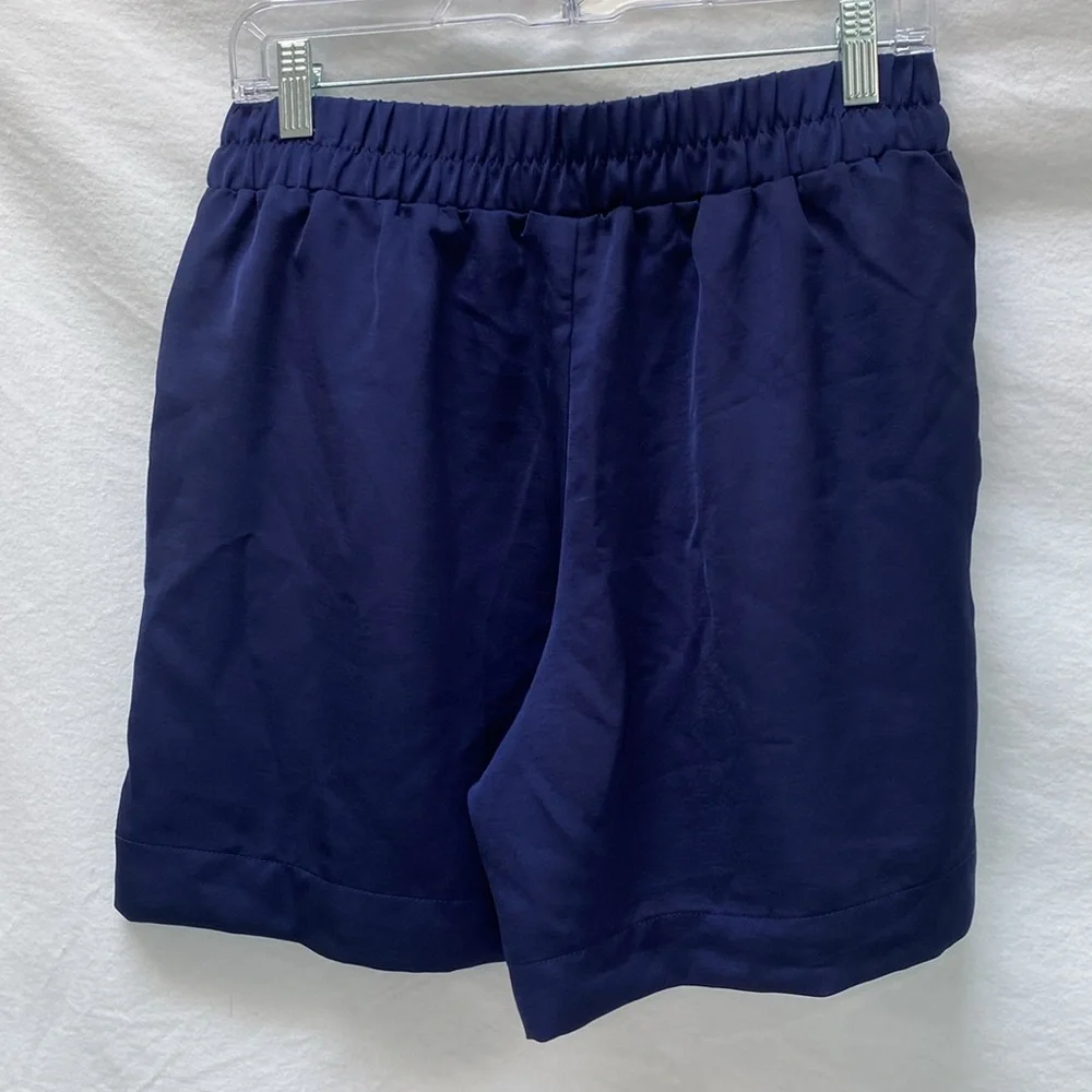 A New Day Women's Satin Blue Shorts - Picture 2 of 4